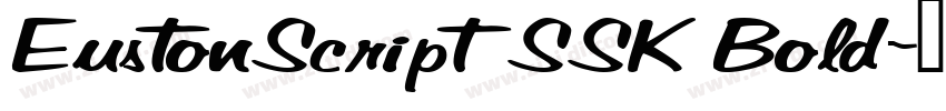EustonScriptSSK Bold字体转换